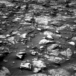 Nasa's Mars rover Curiosity acquired this image using its Left Navigation Camera on Sol 1454, at drive 2554, site number 57
