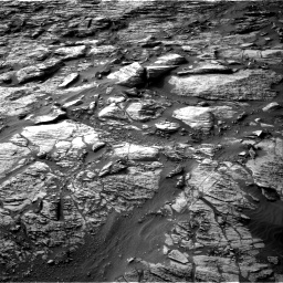 Nasa's Mars rover Curiosity acquired this image using its Right Navigation Camera on Sol 1454, at drive 2506, site number 57