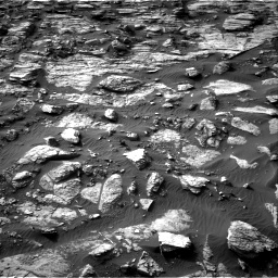Nasa's Mars rover Curiosity acquired this image using its Right Navigation Camera on Sol 1454, at drive 2548, site number 57