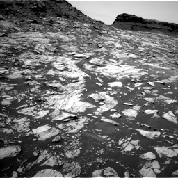 Nasa's Mars rover Curiosity acquired this image using its Left Navigation Camera on Sol 1455, at drive 2636, site number 57