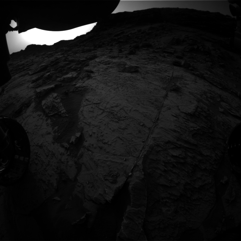 Nasa's Mars rover Curiosity acquired this image using its Front Hazard Avoidance Camera (Front Hazcam) on Sol 1456, at drive 2798, site number 57