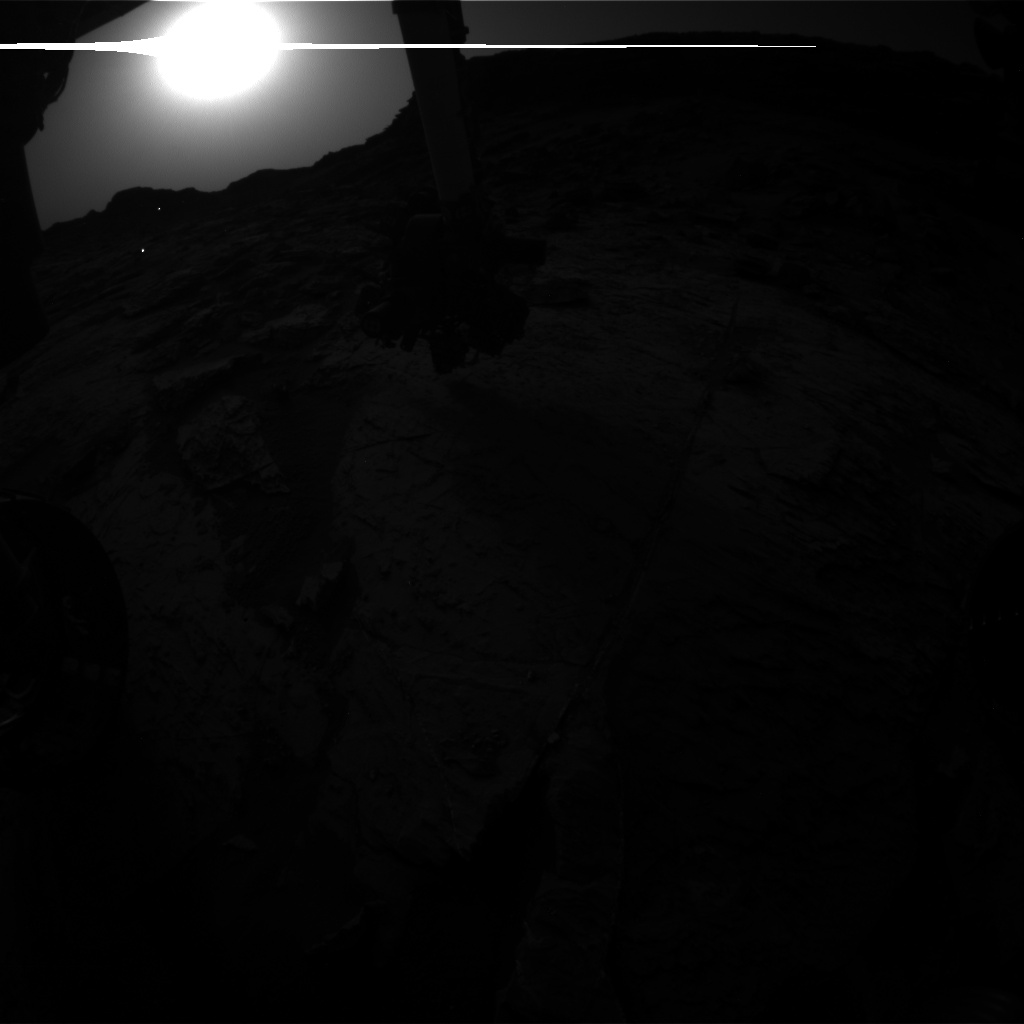 Nasa's Mars rover Curiosity acquired this image using its Front Hazard Avoidance Camera (Front Hazcam) on Sol 1457, at drive 2798, site number 57