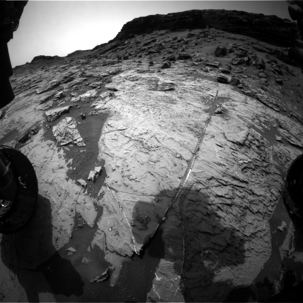 Nasa's Mars rover Curiosity acquired this image using its Front Hazard Avoidance Camera (Front Hazcam) on Sol 1460, at drive 2798, site number 57