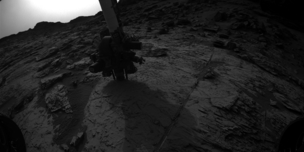Nasa's Mars rover Curiosity acquired this image using its Front Hazard Avoidance Camera (Front Hazcam) on Sol 1464, at drive 2798, site number 57