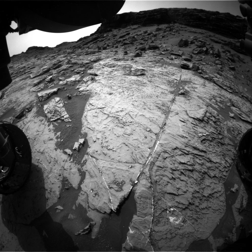 Nasa's Mars rover Curiosity acquired this image using its Front Hazard Avoidance Camera (Front Hazcam) on Sol 1465, at drive 2798, site number 57