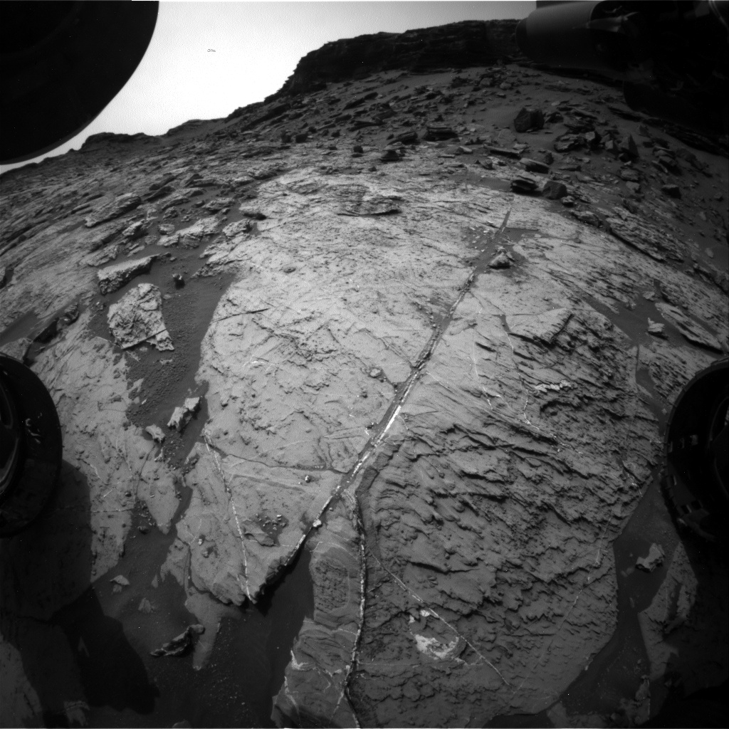Nasa's Mars rover Curiosity acquired this image using its Front Hazard Avoidance Camera (Front Hazcam) on Sol 1465, at drive 2798, site number 57