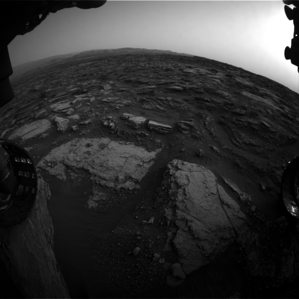 Nasa's Mars rover Curiosity acquired this image using its Front Hazard Avoidance Camera (Front Hazcam) on Sol 1480, at drive 1248, site number 58