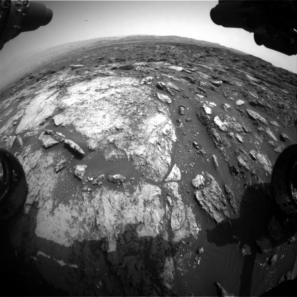 Nasa's Mars rover Curiosity acquired this image using its Front Hazard Avoidance Camera (Front Hazcam) on Sol 1485, at drive 1836, site number 58