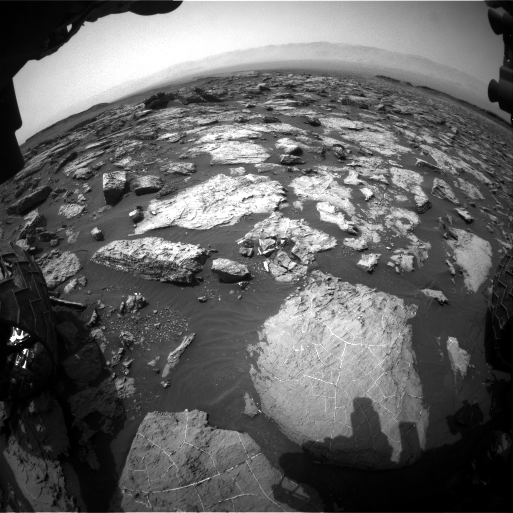 Nasa's Mars rover Curiosity acquired this image using its Front Hazard Avoidance Camera (Front Hazcam) on Sol 1489, at drive 2034, site number 58