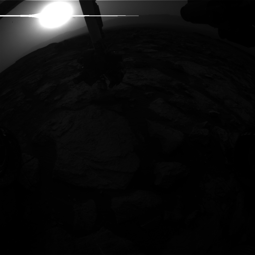 Nasa's Mars rover Curiosity acquired this image using its Front Hazard Avoidance Camera (Front Hazcam) on Sol 1491, at drive 2046, site number 58