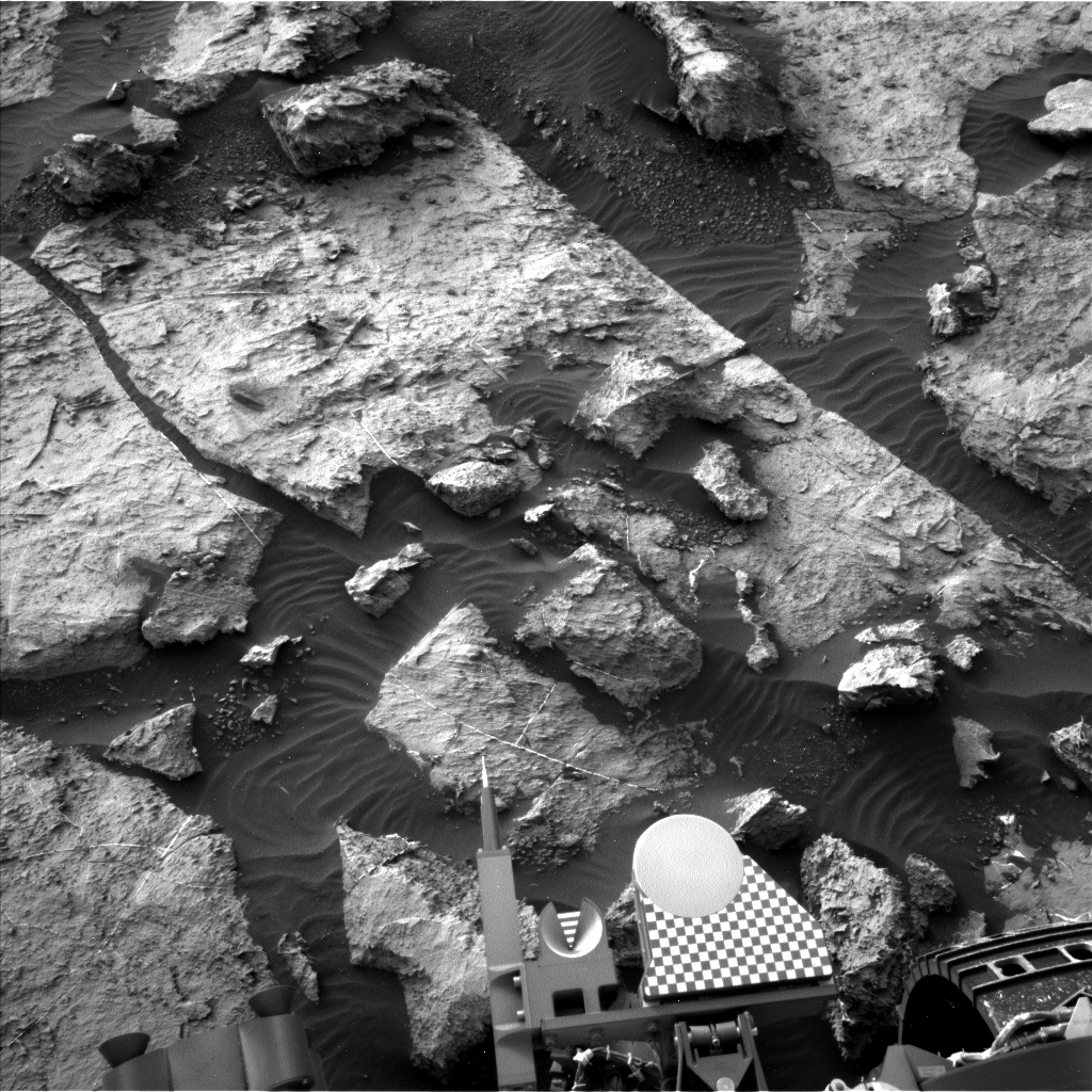 Nasa's Mars rover Curiosity acquired this image using its Left Navigation Camera on Sol 1491, at drive 2046, site number 58