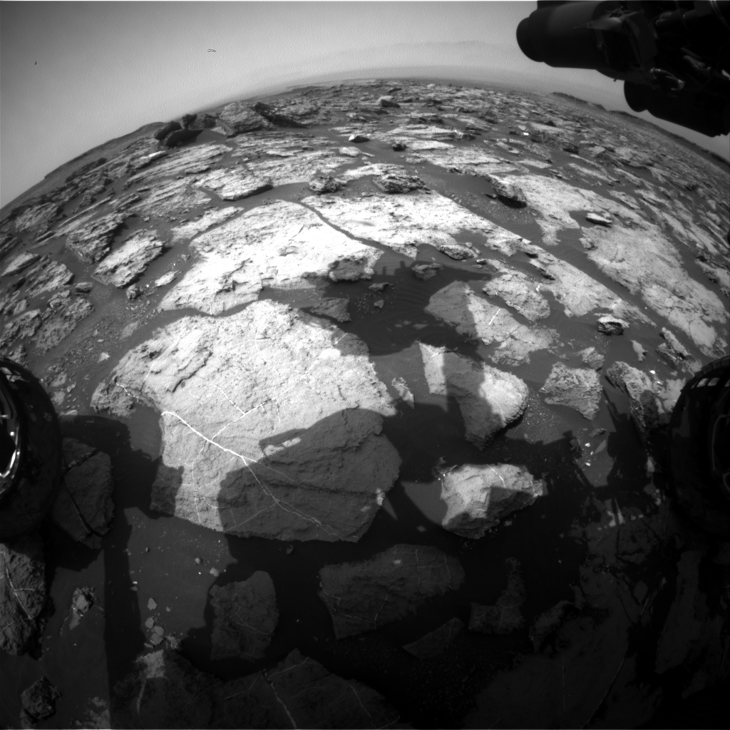 Nasa's Mars rover Curiosity acquired this image using its Front Hazard Avoidance Camera (Front Hazcam) on Sol 1492, at drive 2046, site number 58