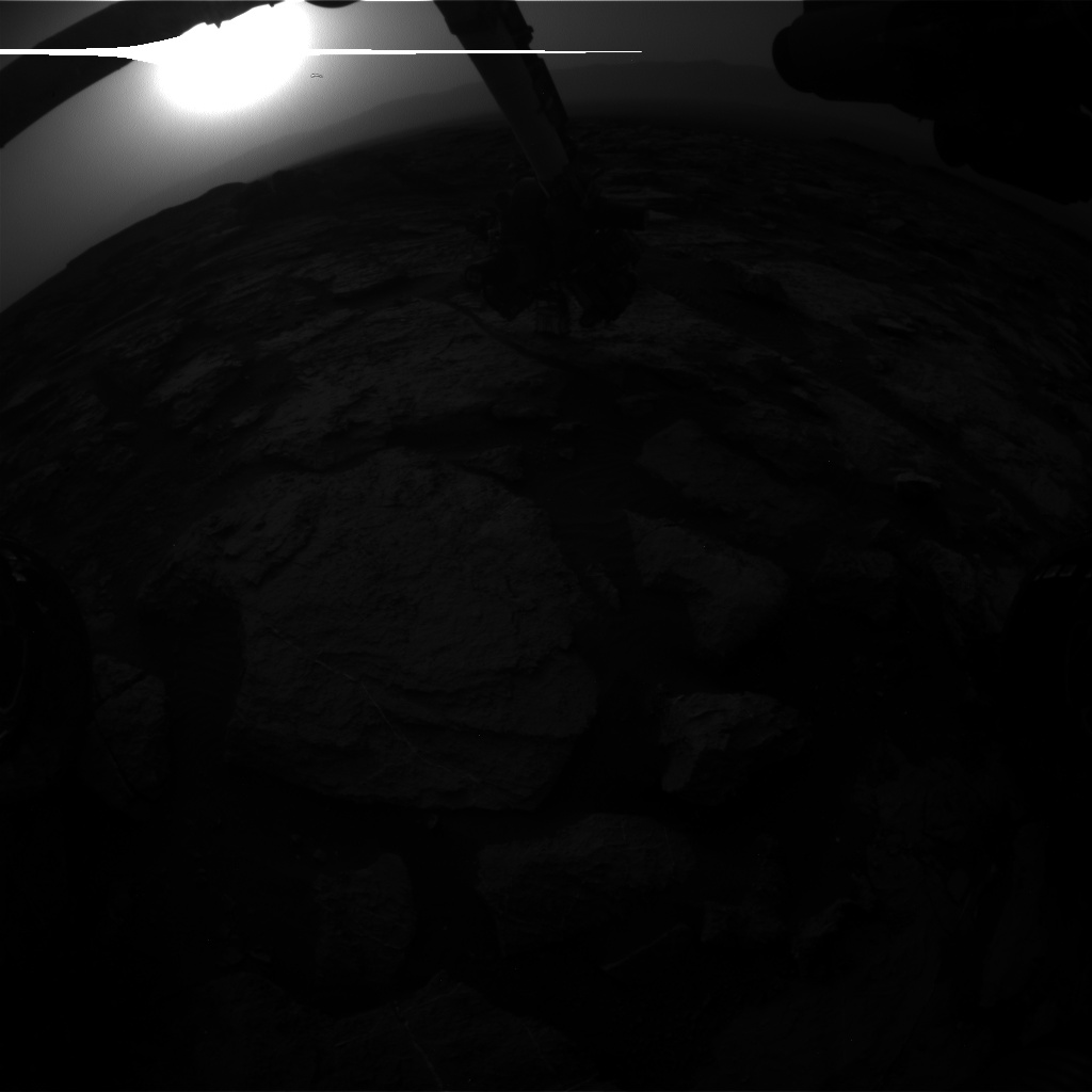 Nasa's Mars rover Curiosity acquired this image using its Front Hazard Avoidance Camera (Front Hazcam) on Sol 1493, at drive 2046, site number 58