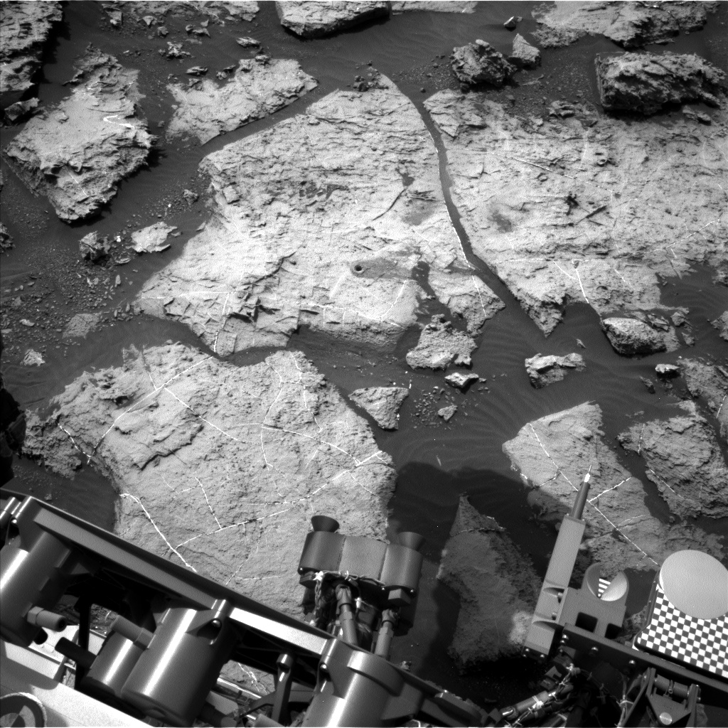 Nasa's Mars rover Curiosity acquired this image using its Left Navigation Camera on Sol 1496, at drive 2046, site number 58