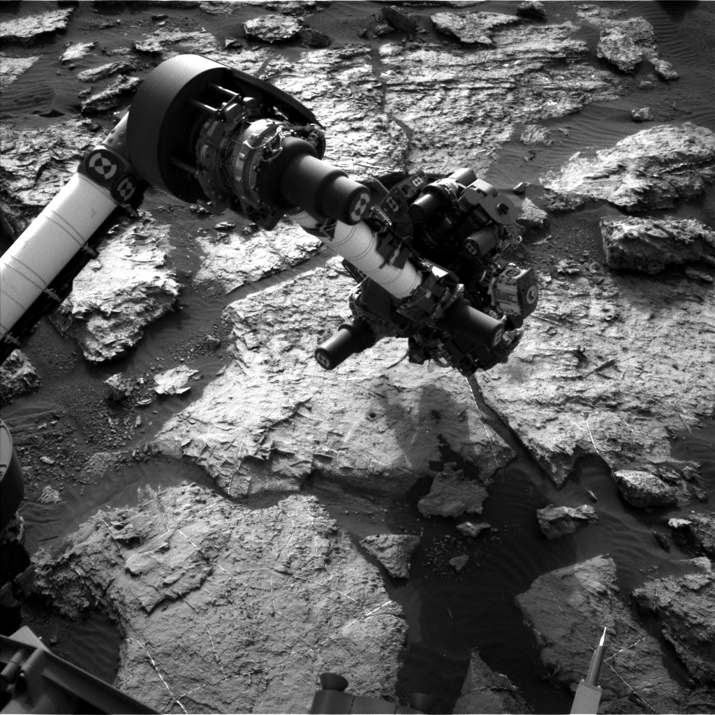 Nasa's Mars rover Curiosity acquired this image using its Left Navigation Camera on Sol 1497, at drive 2046, site number 58