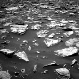 Nasa's Mars rover Curiosity acquired this image using its Left Navigation Camera on Sol 1500, at drive 2166, site number 58