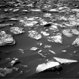 Nasa's Mars rover Curiosity acquired this image using its Left Navigation Camera on Sol 1500, at drive 2202, site number 58