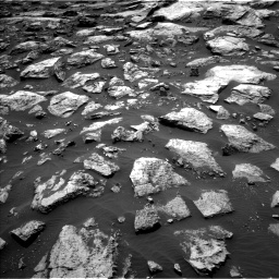 Nasa's Mars rover Curiosity acquired this image using its Left Navigation Camera on Sol 1500, at drive 2220, site number 58