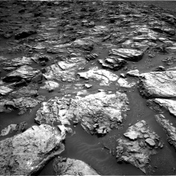 Nasa's Mars rover Curiosity acquired this image using its Left Navigation Camera on Sol 1501, at drive 2394, site number 58