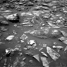 Nasa's Mars rover Curiosity acquired this image using its Left Navigation Camera on Sol 1501, at drive 2484, site number 58
