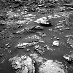 Nasa's Mars rover Curiosity acquired this image using its Left Navigation Camera on Sol 1501, at drive 2496, site number 58