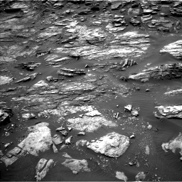 Nasa's Mars rover Curiosity acquired this image using its Left Navigation Camera on Sol 1501, at drive 2508, site number 58