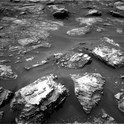 Nasa's Mars rover Curiosity acquired this image using its Left Navigation Camera on Sol 1501, at drive 2592, site number 58