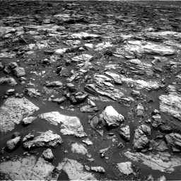 Nasa's Mars rover Curiosity acquired this image using its Left Navigation Camera on Sol 1502, at drive 2820, site number 58