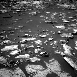 Nasa's Mars rover Curiosity acquired this image using its Left Navigation Camera on Sol 1503, at drive 3156, site number 58