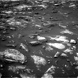 Nasa's Mars rover Curiosity acquired this image using its Left Navigation Camera on Sol 1503, at drive 3180, site number 58