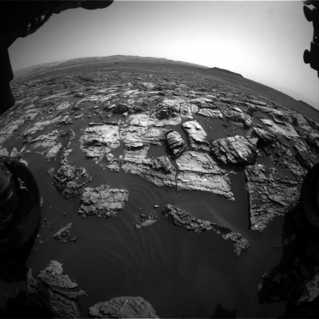 Nasa's Mars rover Curiosity acquired this image using its Front Hazard Avoidance Camera (Front Hazcam) on Sol 1506, at drive 372, site number 59