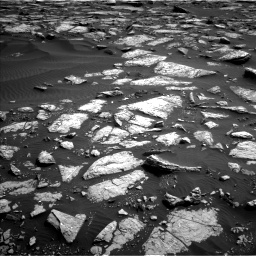 Nasa's Mars rover Curiosity acquired this image using its Left Navigation Camera on Sol 1509, at drive 954, site number 59