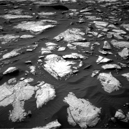 Nasa's Mars rover Curiosity acquired this image using its Right Navigation Camera on Sol 1509, at drive 1122, site number 59