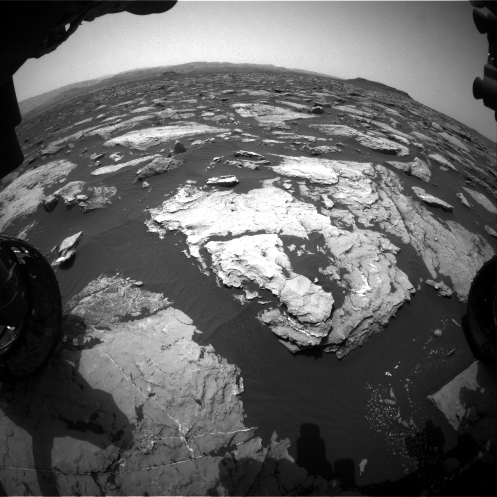 Nasa's Mars rover Curiosity acquired this image using its Front Hazard Avoidance Camera (Front Hazcam) on Sol 1510, at drive 1260, site number 59