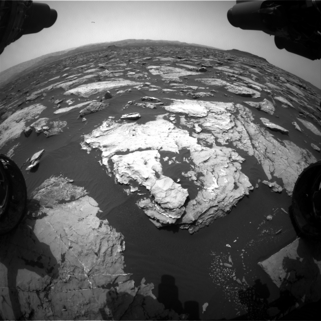 Nasa's Mars rover Curiosity acquired this image using its Front Hazard Avoidance Camera (Front Hazcam) on Sol 1510, at drive 1260, site number 59
