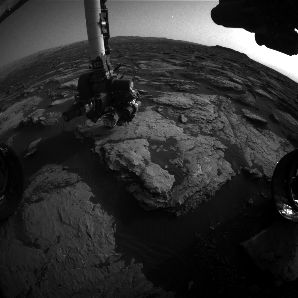 Nasa's Mars rover Curiosity acquired this image using its Front Hazard Avoidance Camera (Front Hazcam) on Sol 1511, at drive 1260, site number 59