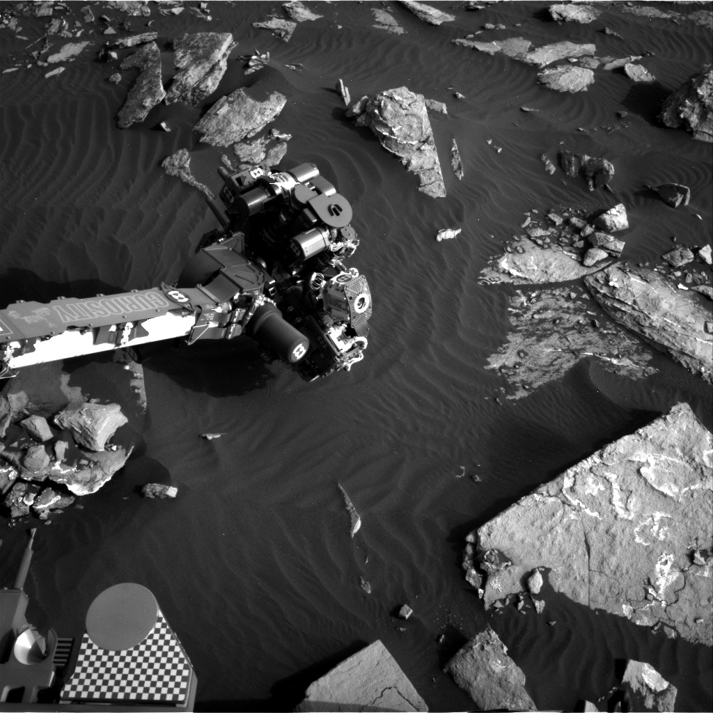 Nasa's Mars rover Curiosity acquired this image using its Right Navigation Camera on Sol 1518, at drive 2242, site number 59