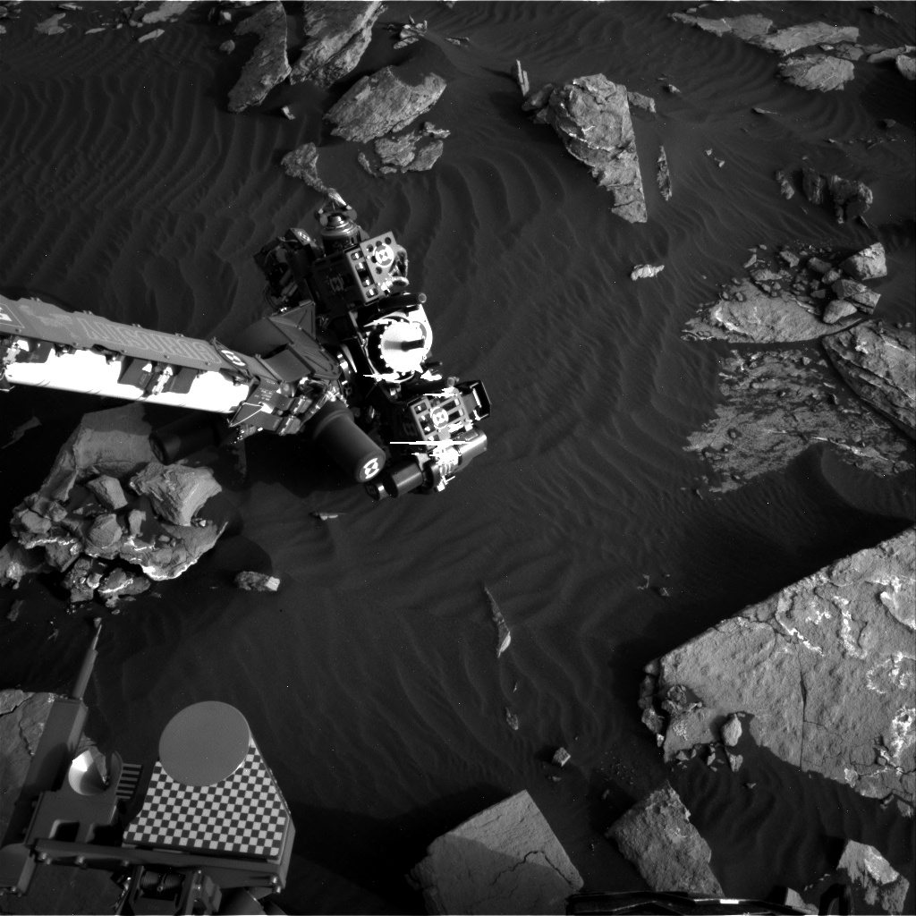 Nasa's Mars rover Curiosity acquired this image using its Right Navigation Camera on Sol 1518, at drive 2242, site number 59