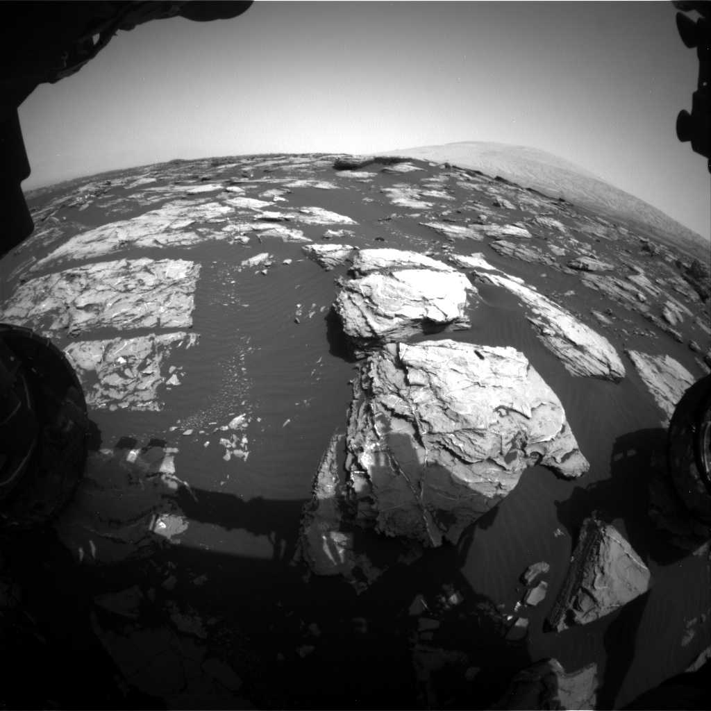 Nasa's Mars rover Curiosity acquired this image using its Front Hazard Avoidance Camera (Front Hazcam) on Sol 1519, at drive 2578, site number 59