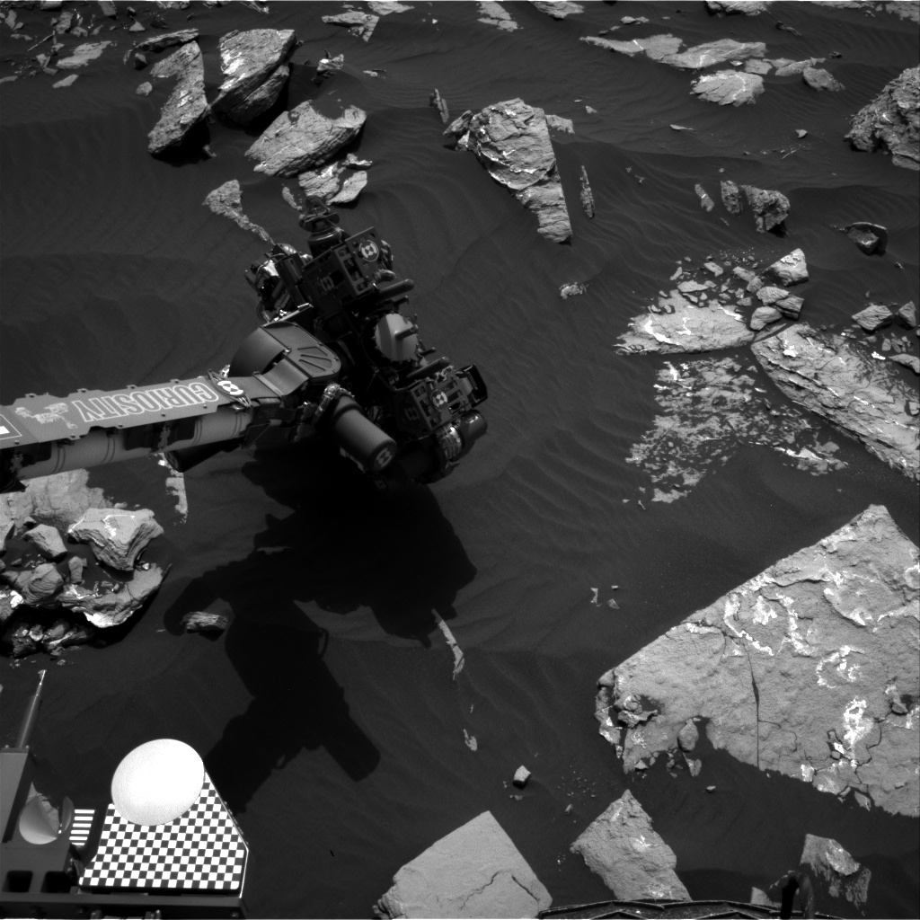 Nasa's Mars rover Curiosity acquired this image using its Right Navigation Camera on Sol 1519, at drive 2242, site number 59