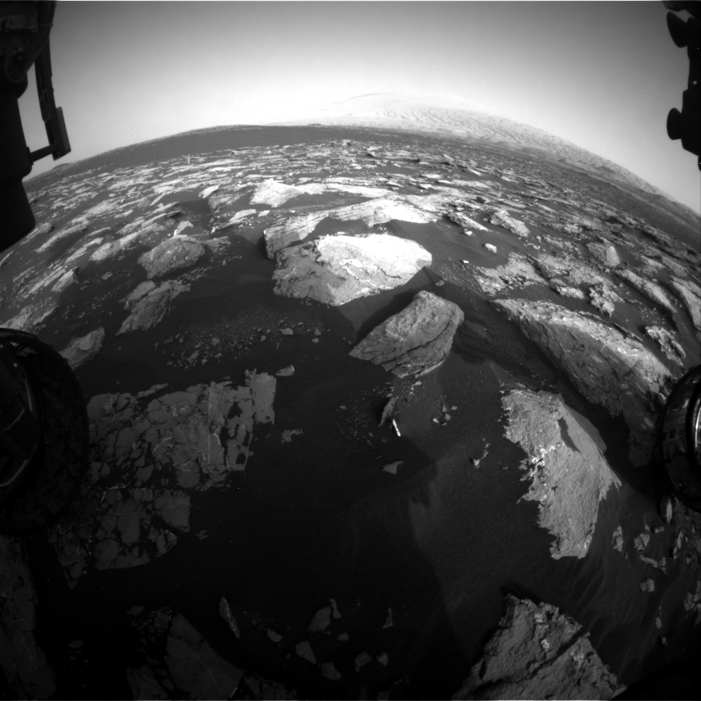 Nasa's Mars rover Curiosity acquired this image using its Front Hazard Avoidance Camera (Front Hazcam) on Sol 1528, at drive 2830, site number 59