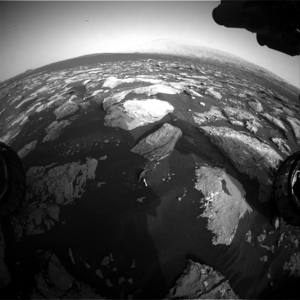 Nasa's Mars rover Curiosity acquired this image using its Front Hazard Avoidance Camera (Front Hazcam) on Sol 1528, at drive 2830, site number 59