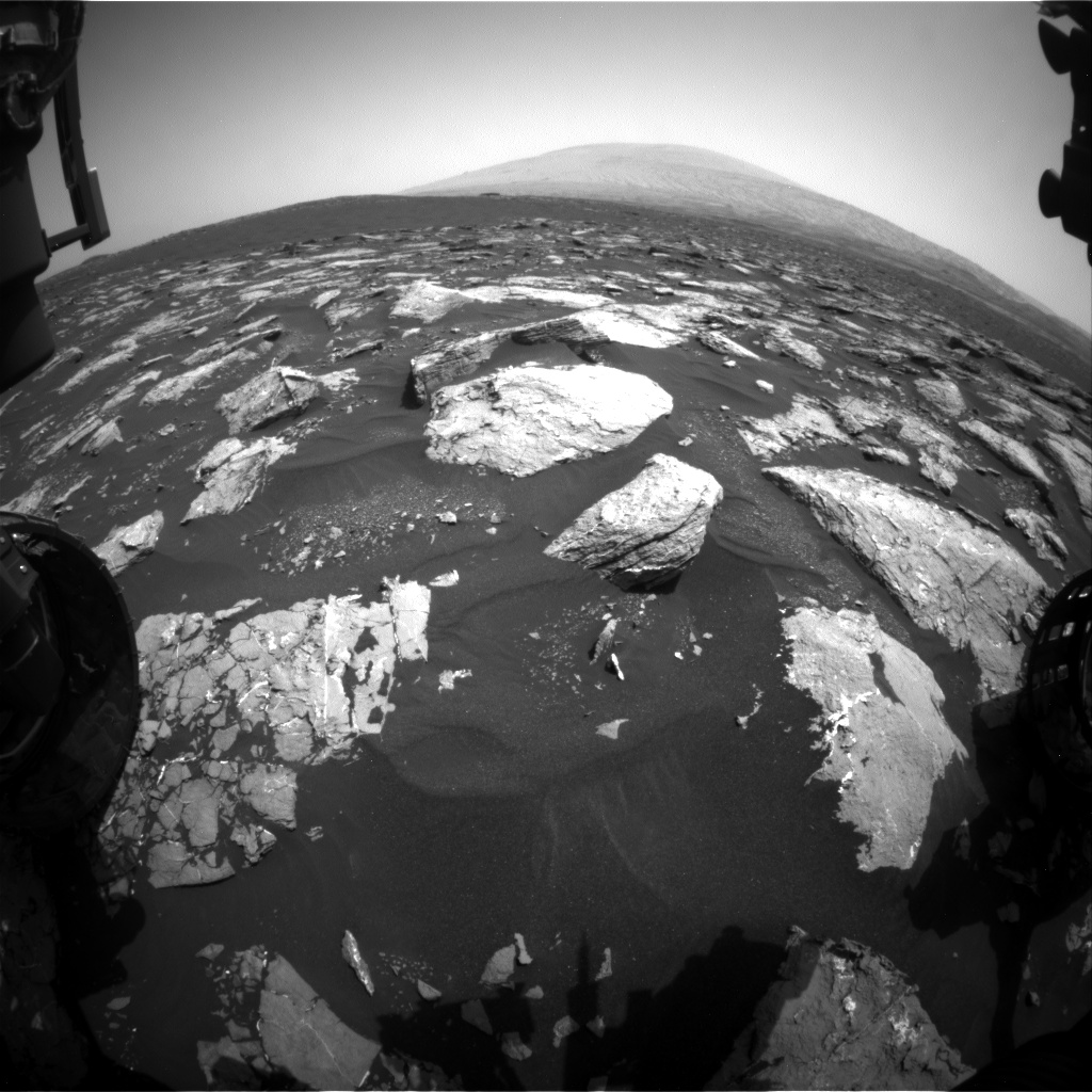 Nasa's Mars rover Curiosity acquired this image using its Front Hazard Avoidance Camera (Front Hazcam) on Sol 1529, at drive 2830, site number 59