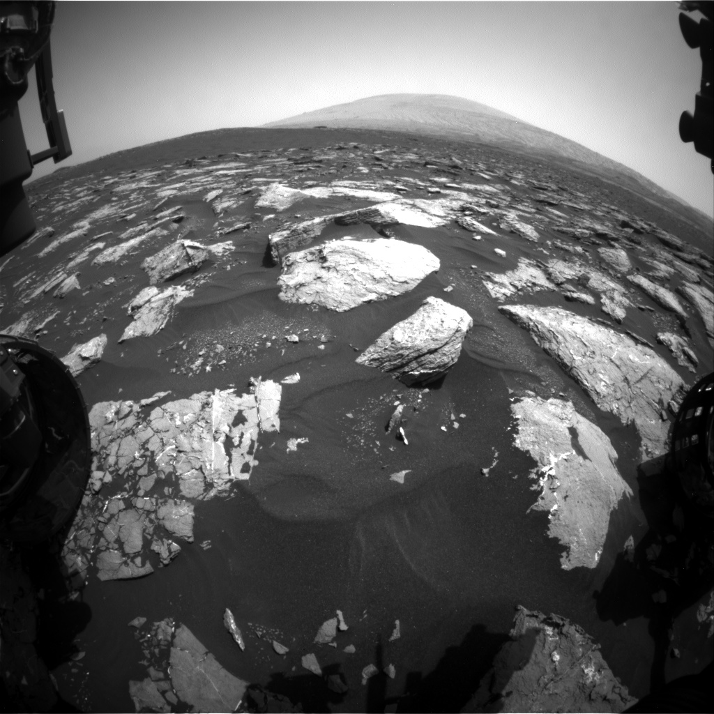 Nasa's Mars rover Curiosity acquired this image using its Front Hazard Avoidance Camera (Front Hazcam) on Sol 1530, at drive 2830, site number 59