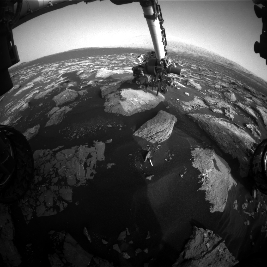 Nasa's Mars rover Curiosity acquired this image using its Front Hazard Avoidance Camera (Front Hazcam) on Sol 1531, at drive 2830, site number 59