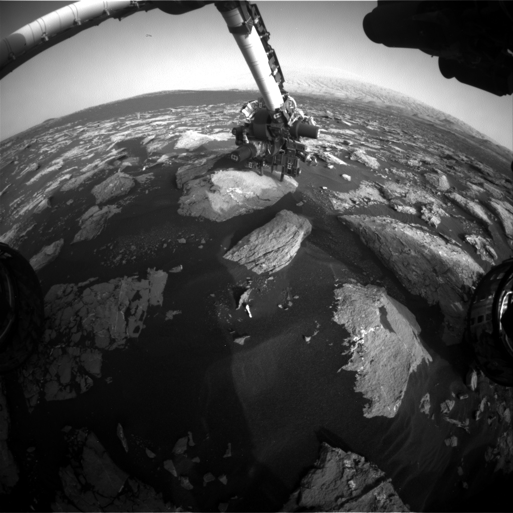 Nasa's Mars rover Curiosity acquired this image using its Front Hazard Avoidance Camera (Front Hazcam) on Sol 1531, at drive 2830, site number 59