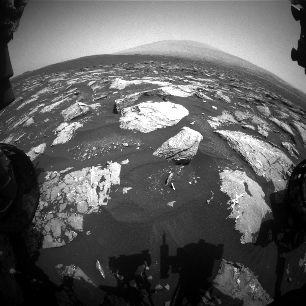Nasa's Mars rover Curiosity acquired this image using its Front Hazard Avoidance Camera (Front Hazcam) on Sol 1532, at drive 2830, site number 59