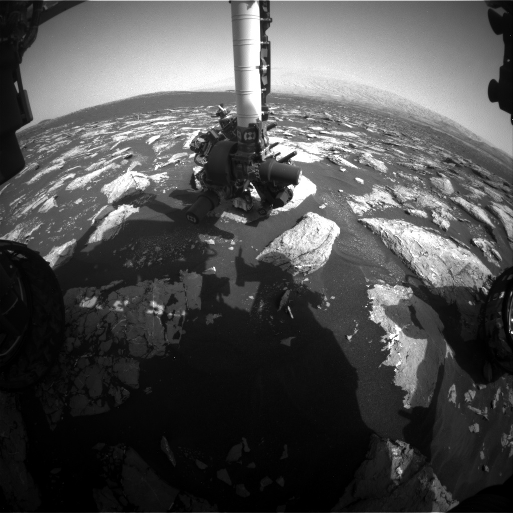 Nasa's Mars rover Curiosity acquired this image using its Front Hazard Avoidance Camera (Front Hazcam) on Sol 1533, at drive 2830, site number 59