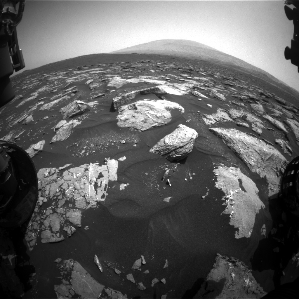 Nasa's Mars rover Curiosity acquired this image using its Front Hazard Avoidance Camera (Front Hazcam) on Sol 1535, at drive 2830, site number 59