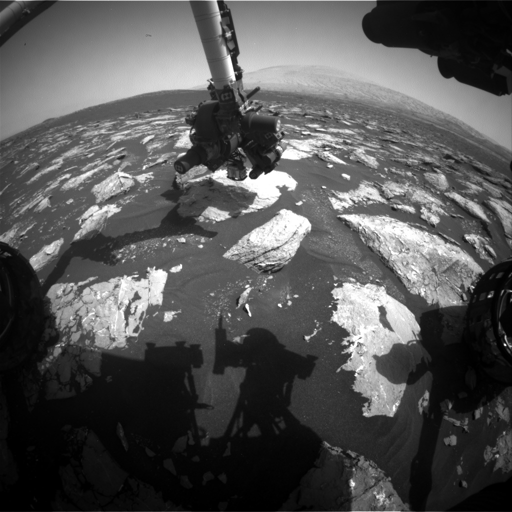 Nasa's Mars rover Curiosity acquired this image using its Front Hazard Avoidance Camera (Front Hazcam) on Sol 1540, at drive 2830, site number 59